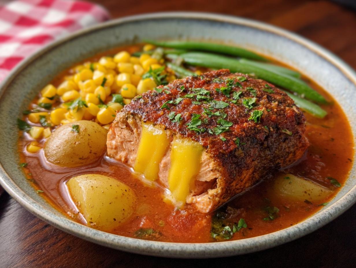 Creamy Blackened Salmon Chowder