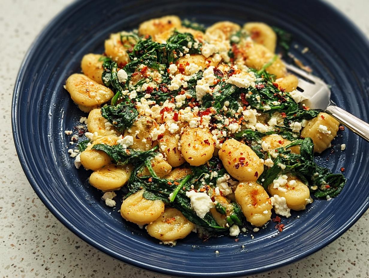 Creamy Gnocchi Spinach Feta: Pure Comfort - ingredients laid out for the recipe