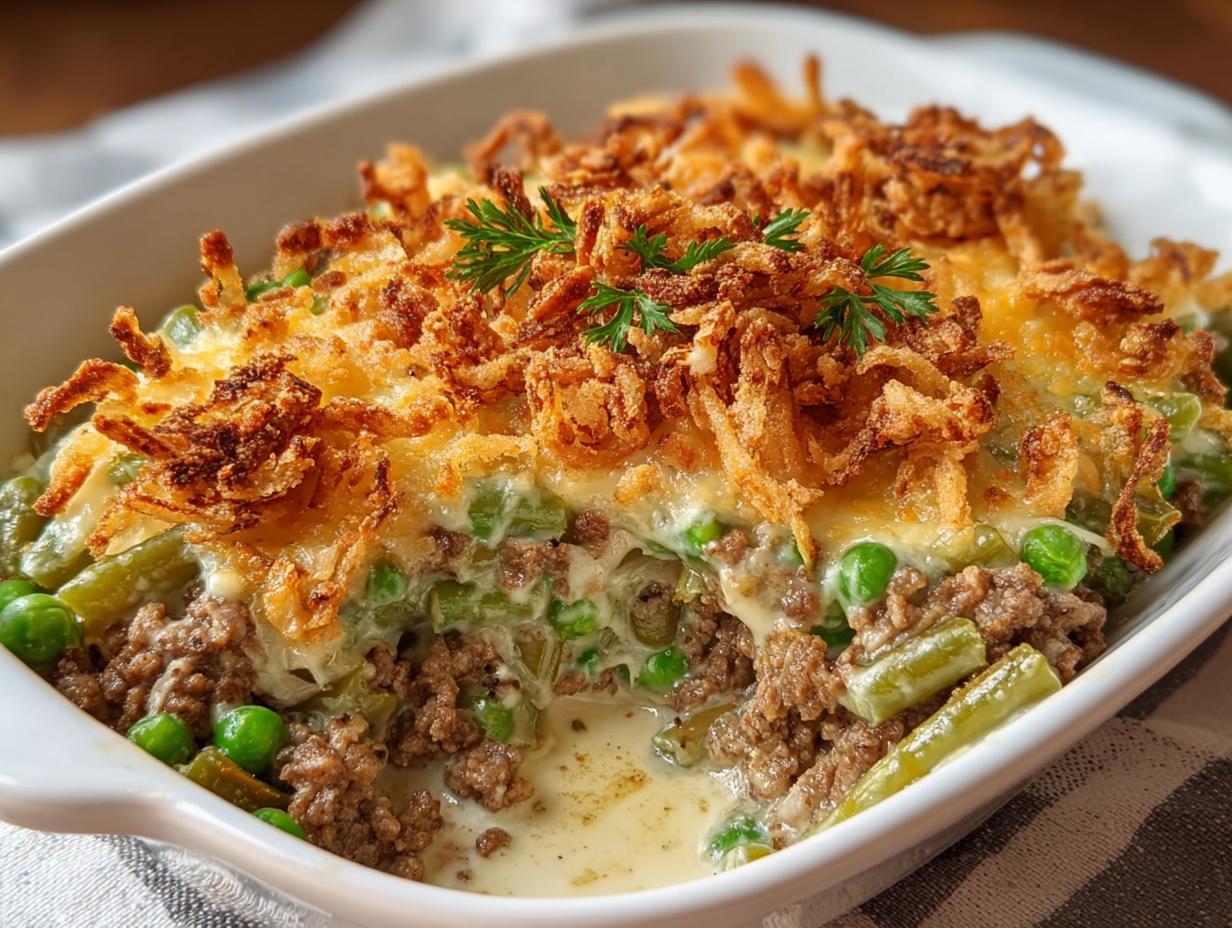 Hamburger Green Bean Casserole
