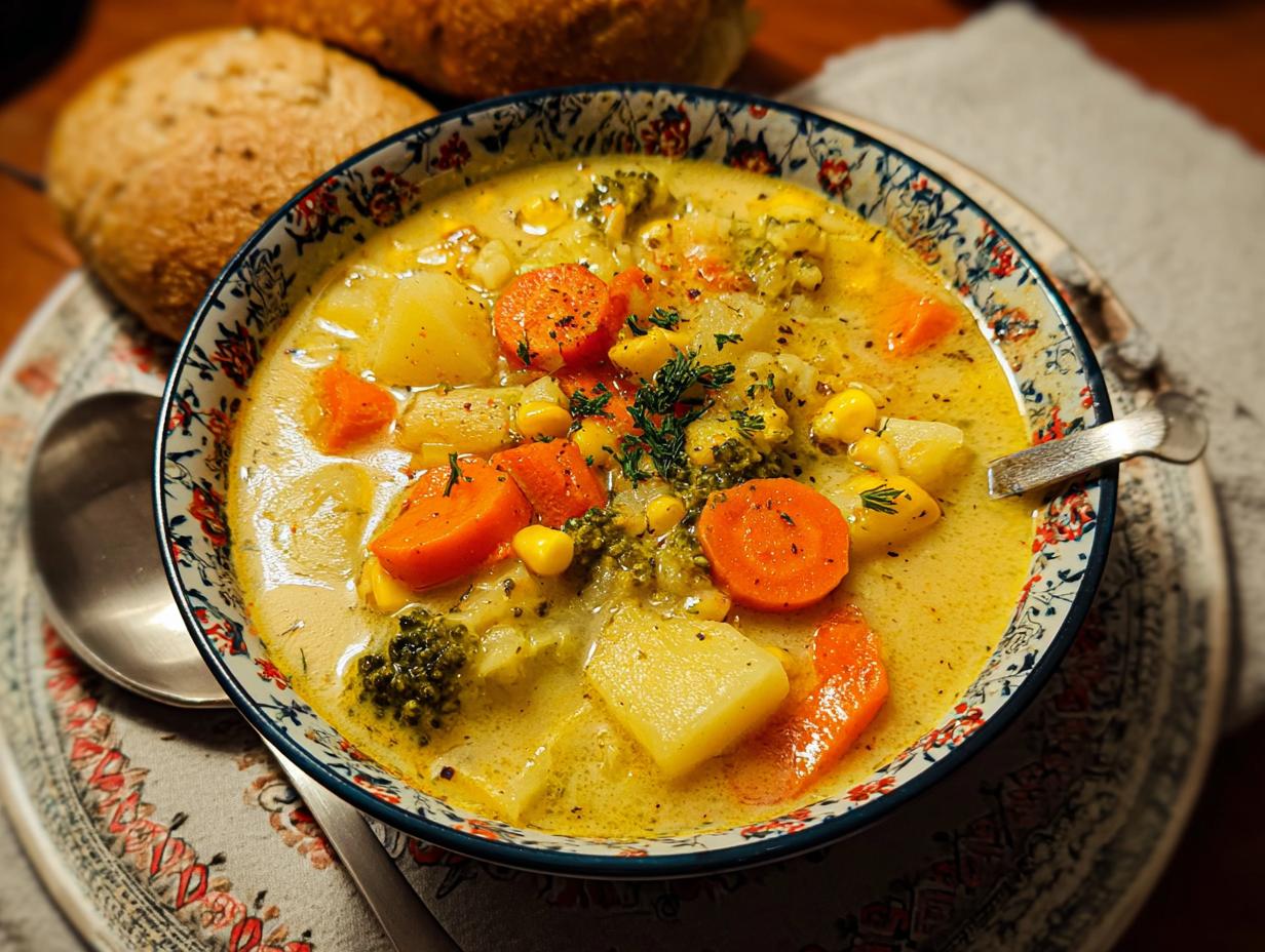 One Pot Creamy Vegetable