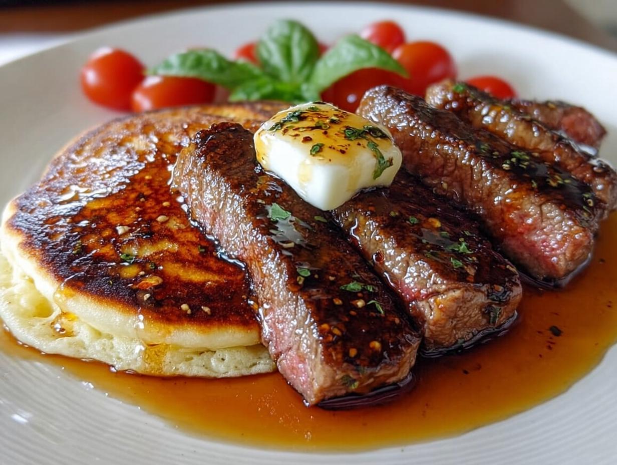 Pancake Old Fashioned - golden brown and fluffy stack