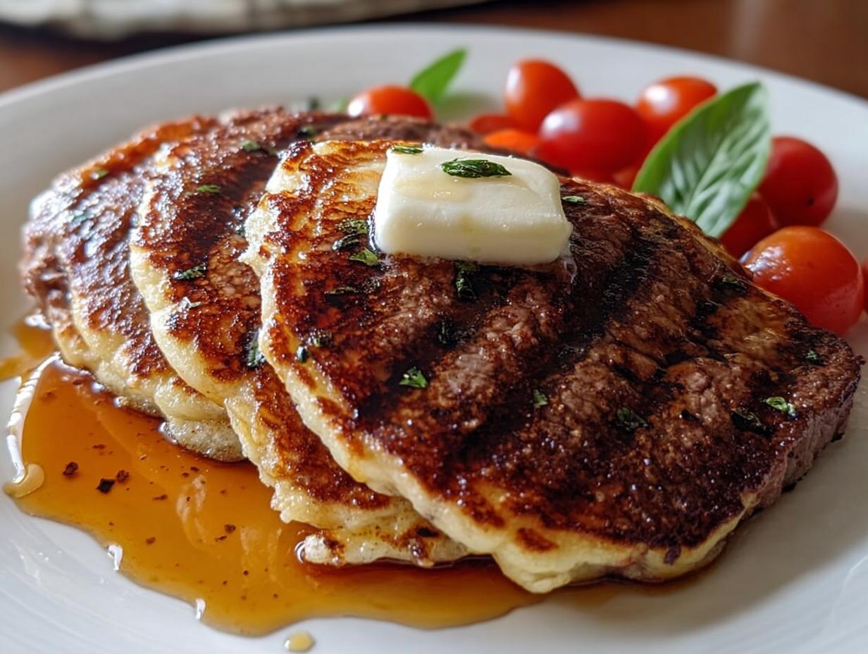 Pancake Old Fashioned - fluffy texture detail
