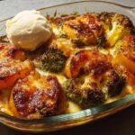Vegetarian Baked Broccoli Cheese