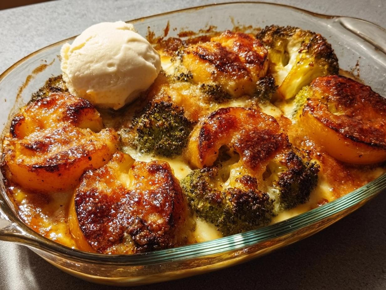 Vegetarian Baked Broccoli Cheese