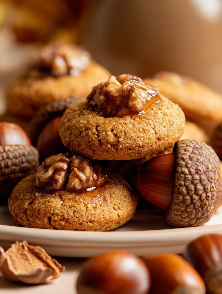 Acorn Cookies Three Ingredients