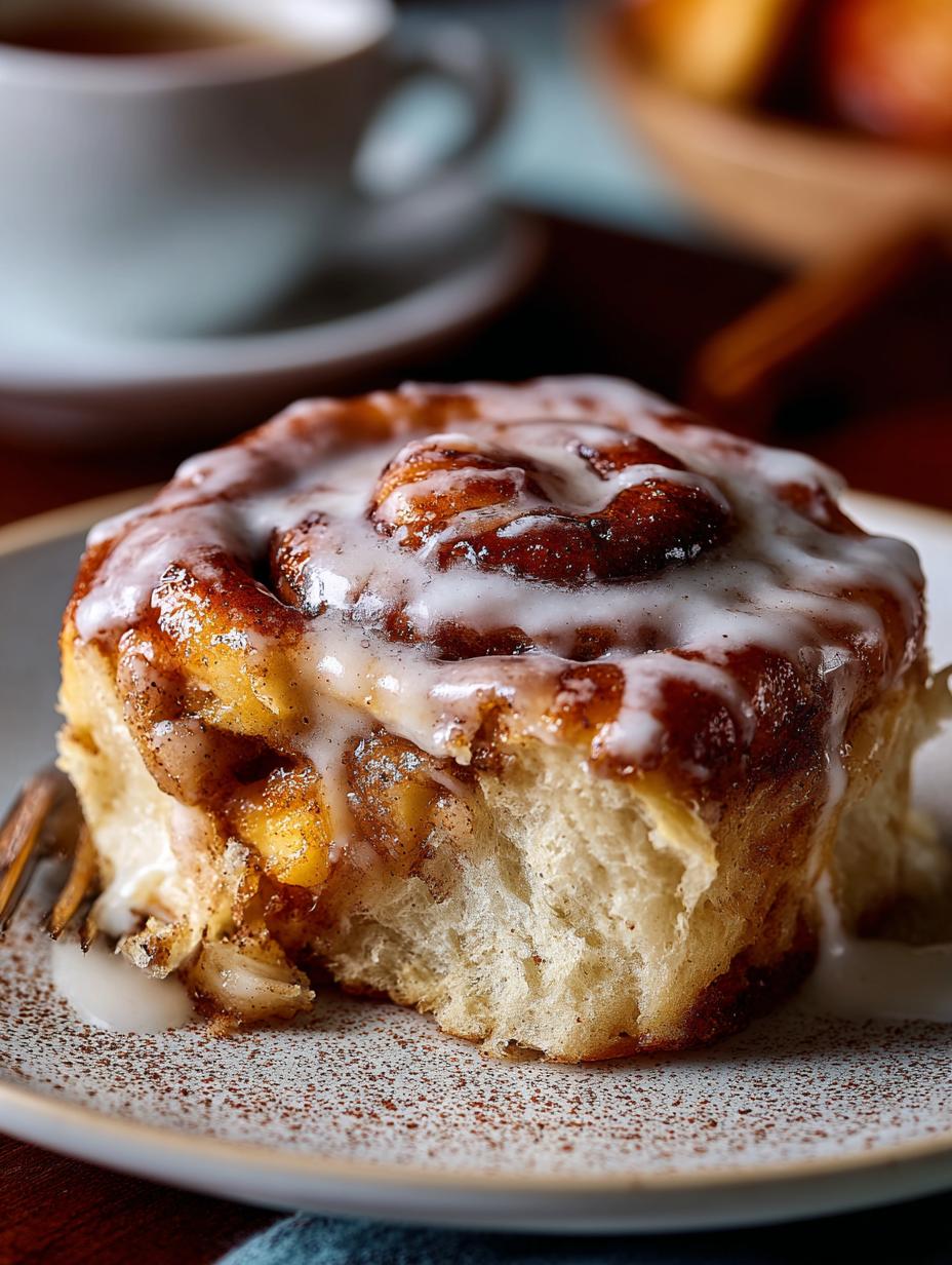 Delicious Apple Cinnamon Rolls with Cream Cheese Icing - Apple Cinnamon Rolls - additional detail