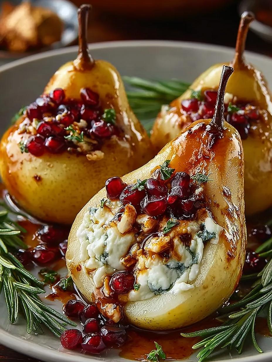 Baked Pears with Goat
