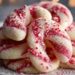 CANDY CANE COOKIES, FESTIVE COOKIES, EASY COOKIE RECIPE,