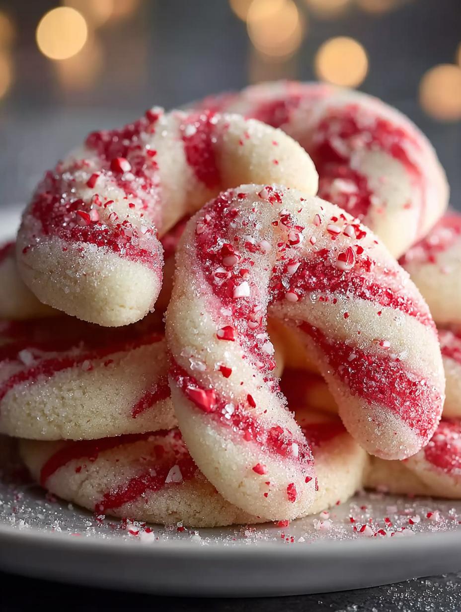 CANDY CANE COOKIES, FESTIVE COOKIES, EASY COOKIE RECIPE,