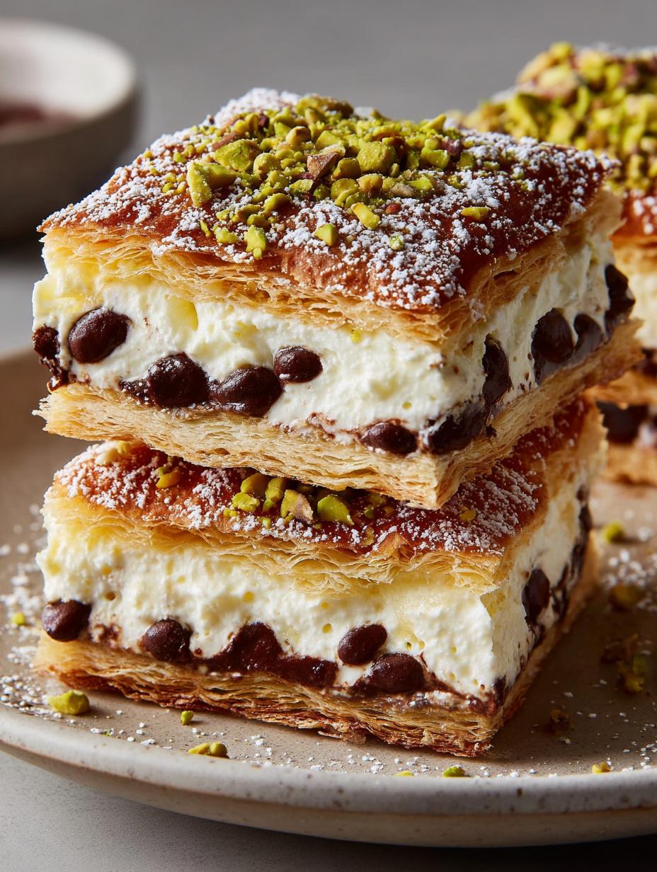 Cannoli Squares