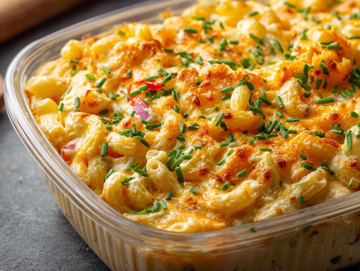 Amazing Cheddar Sour Cream Macaroni Recipe - Cheddar Sour Cream Macaroni - main visual representation