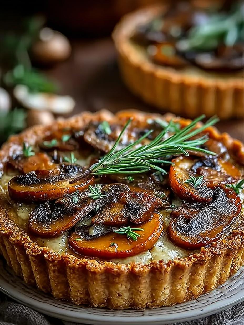 Chestnut Pumpkin Mushroom Tarts