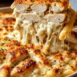 Chicken Alfredo Bake