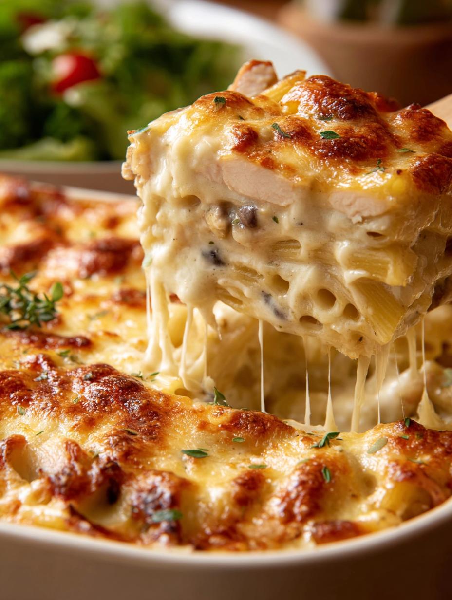 Amazing Chicken Alfredo Bake: 25 Minutes - Chicken Alfredo Bake - additional detail