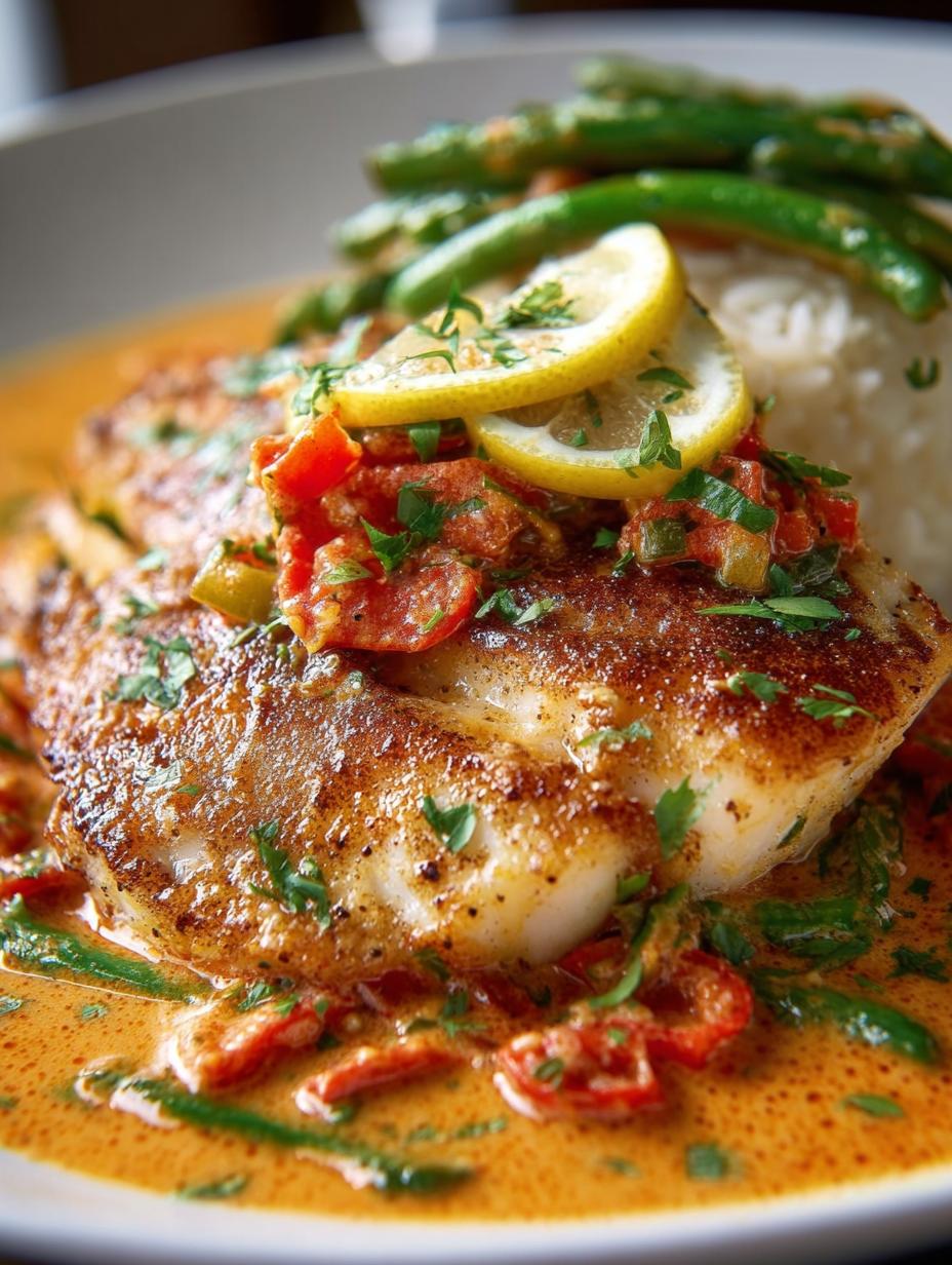 Creamy Creole Red Snapper