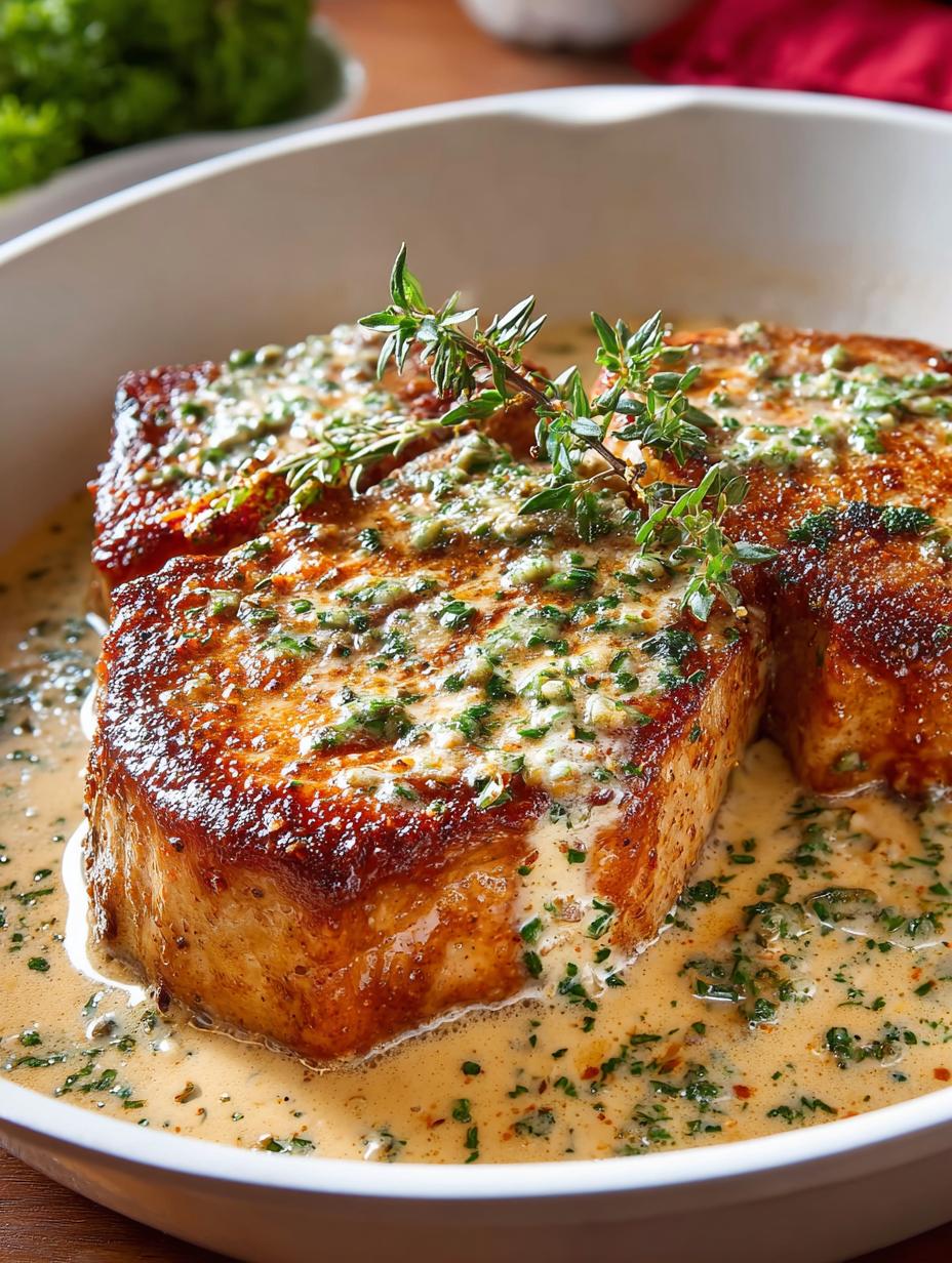 Creamy Garlic Parmesan Pork