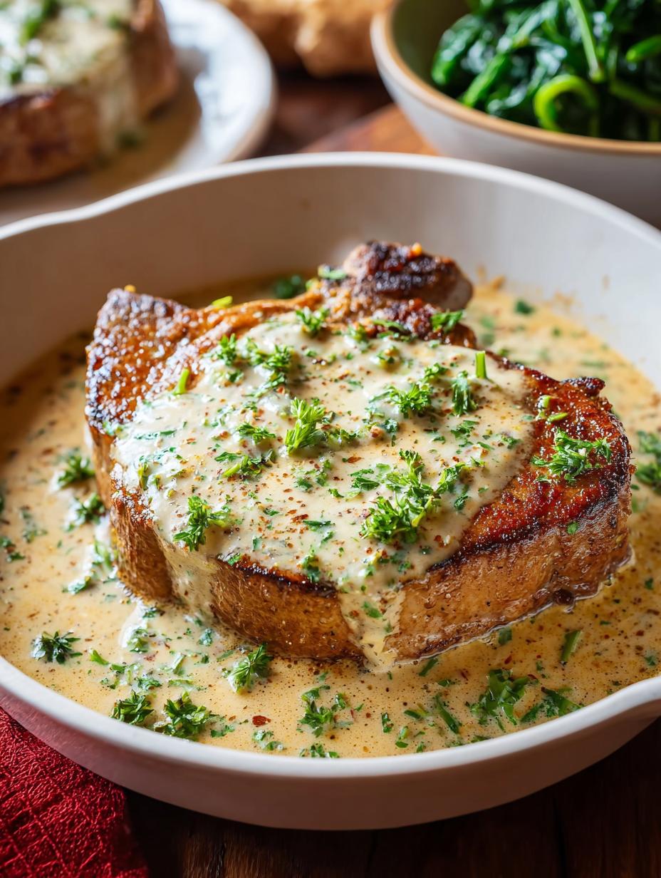 Creamy Garlic Parmesan Pork