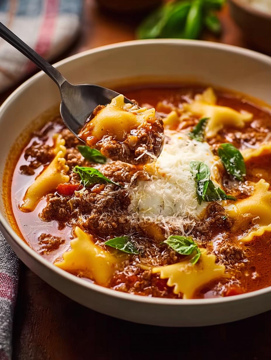 Crockpot Lasagna Soup