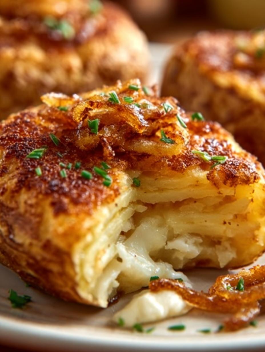 Delicious Depression Era Stuffed Potato Pancakes - Depression Era Stuffed Potato - additional detail