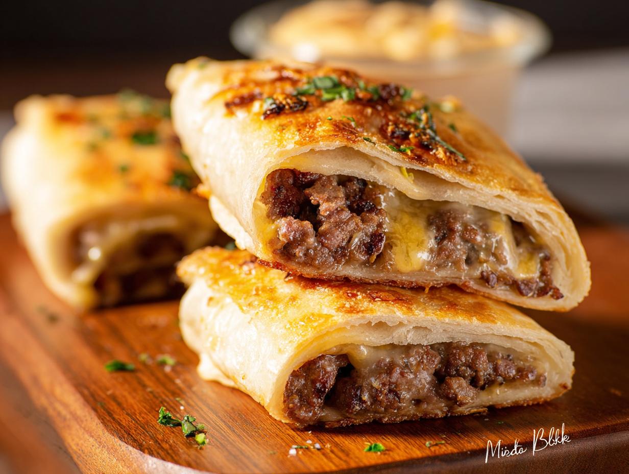 Garlic Butter Cheeseburger Roll: Amazing Bite - Garlic Butter Cheeseburger Roll - additional detail