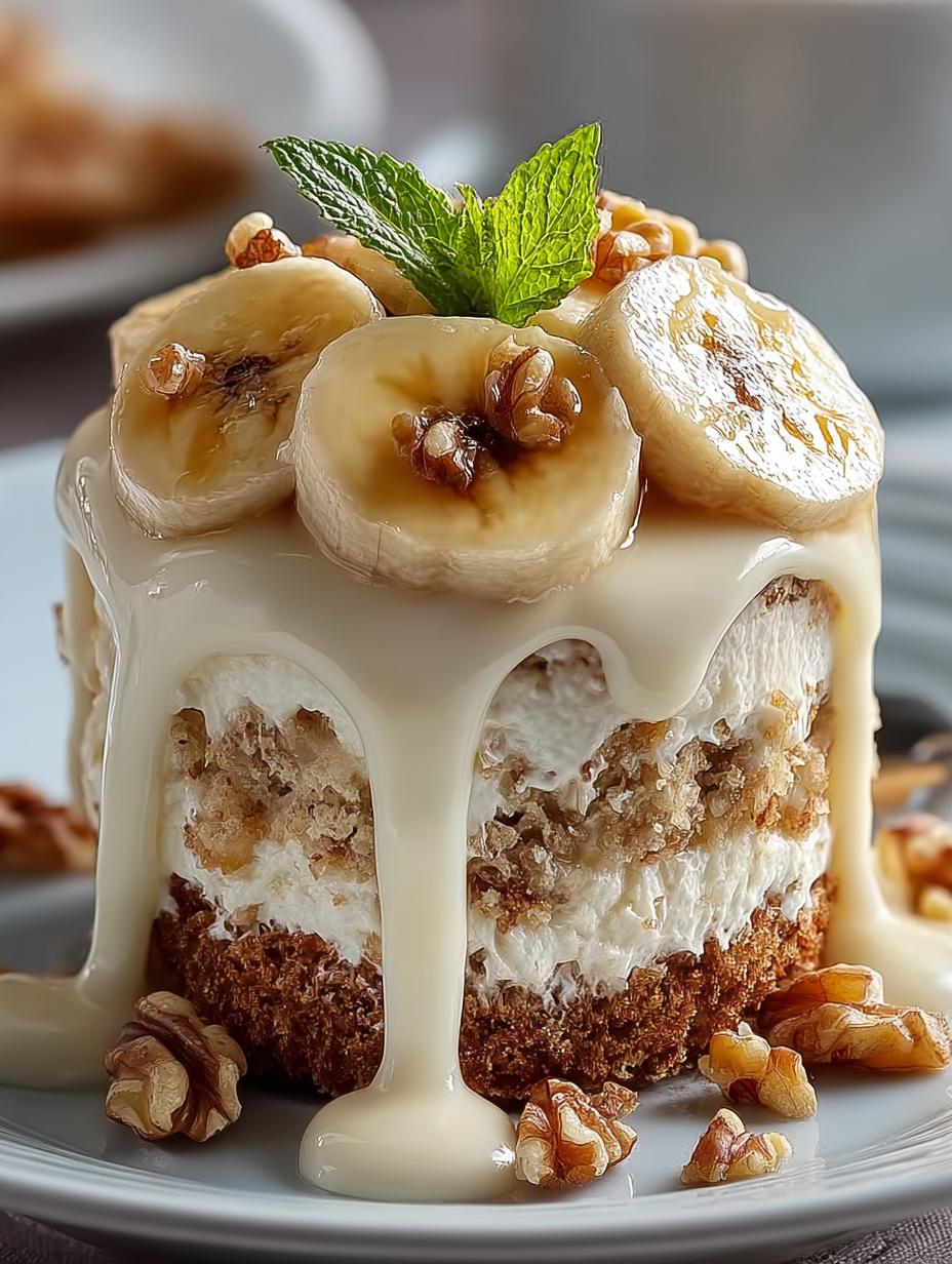 Heavenly Banana Walnut Cream Cake Recipe to Savor - Heavenly Banana Walnut Cream - additional detail