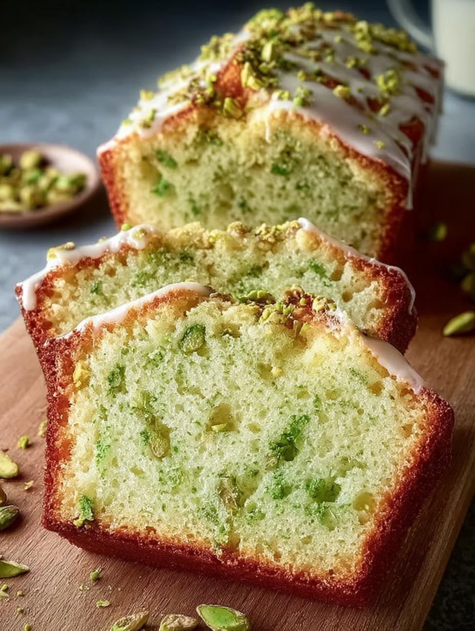 Pistachio Pudding Bread Recipe