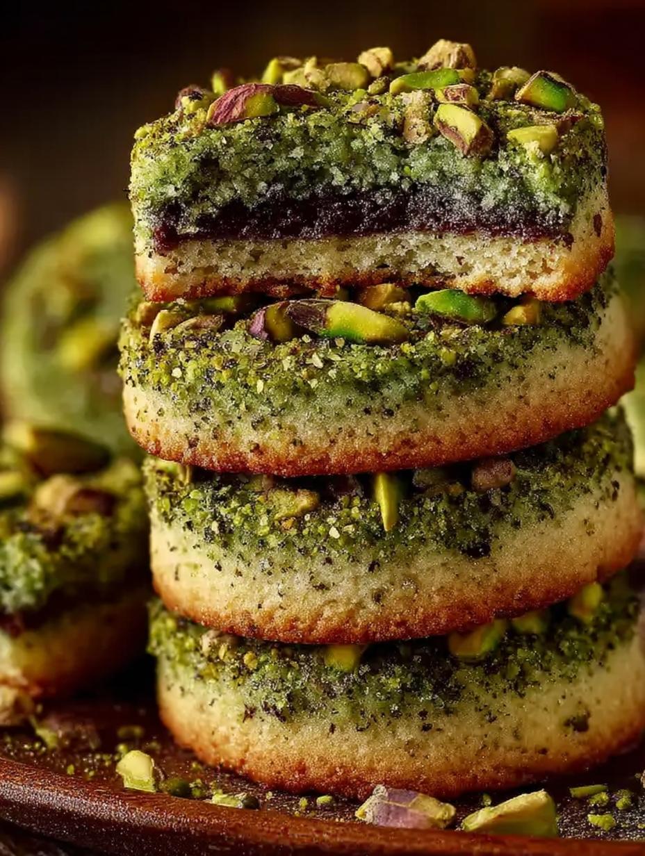 Pistachio Shortbread Cookies