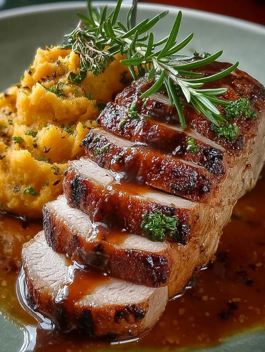 Pork Tenderloin with Apple
