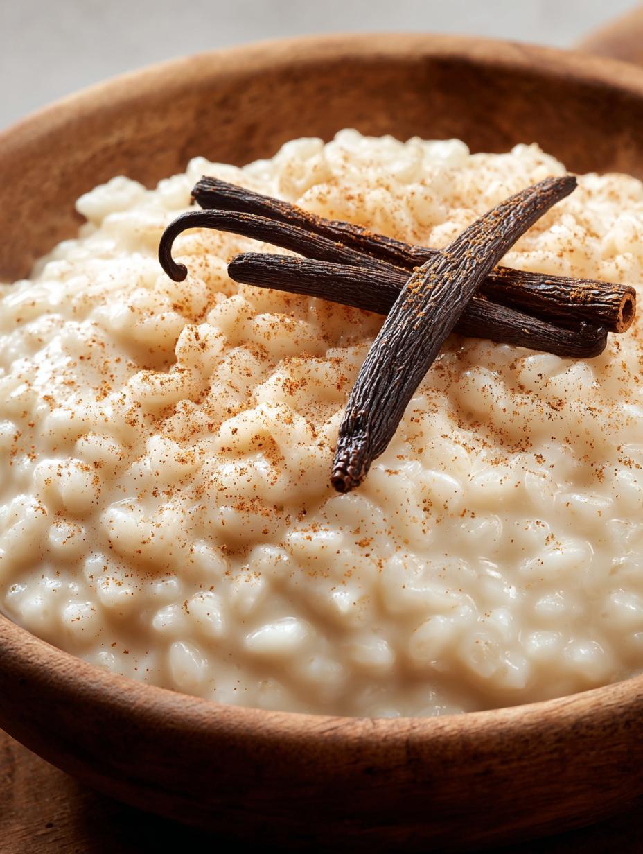 Rice Pudding Vanilla Cinnamon