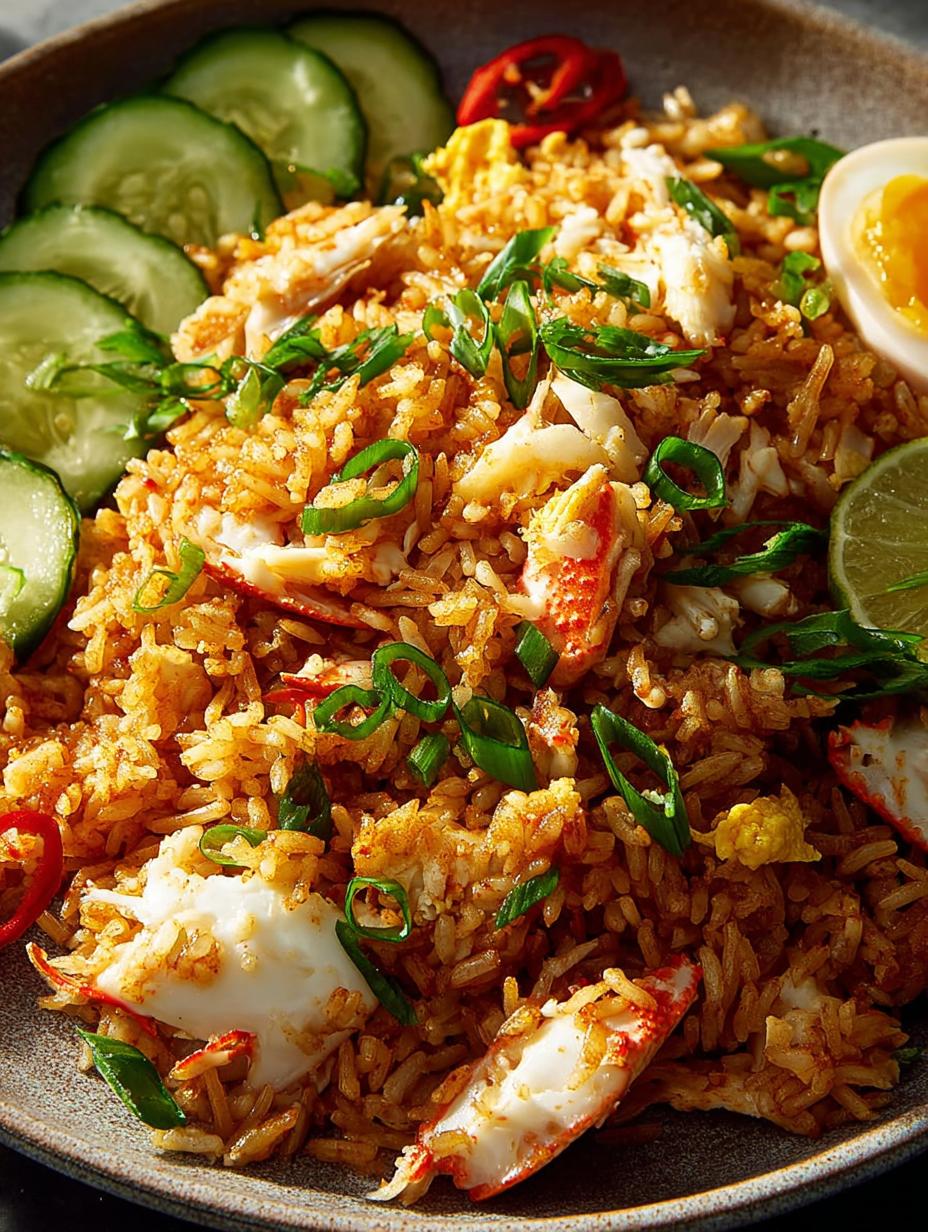 Authentic Thai Crab Fried: 1 amazing recipe - Thai Style Crab Fried - serving suggestion with lime