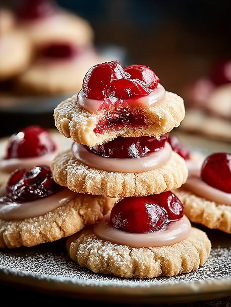 Almond Cherry Cookies