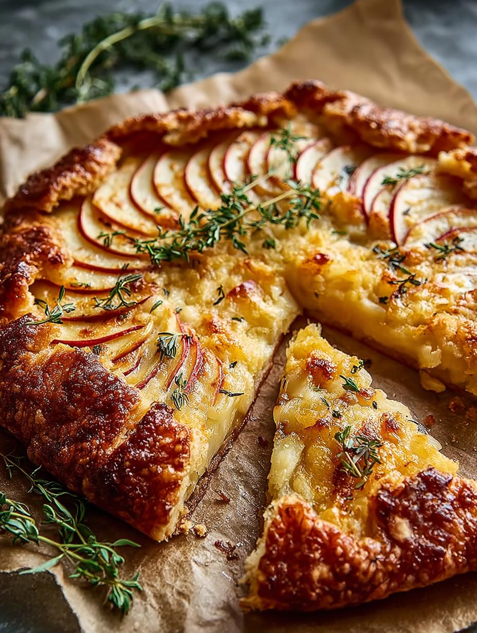 Delicious Apple Cheddar Galette: 30-Minute Recipe - Apple Cheddar Galette - main visual representation