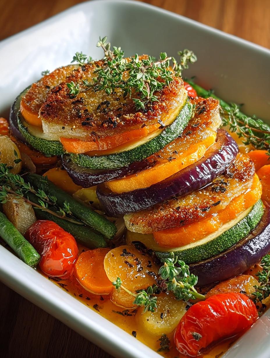 Autumn Rainbow Crispy Vegetable: 6 Delicious Layers - Autumn Rainbow Crispy Vegetable - additional detail