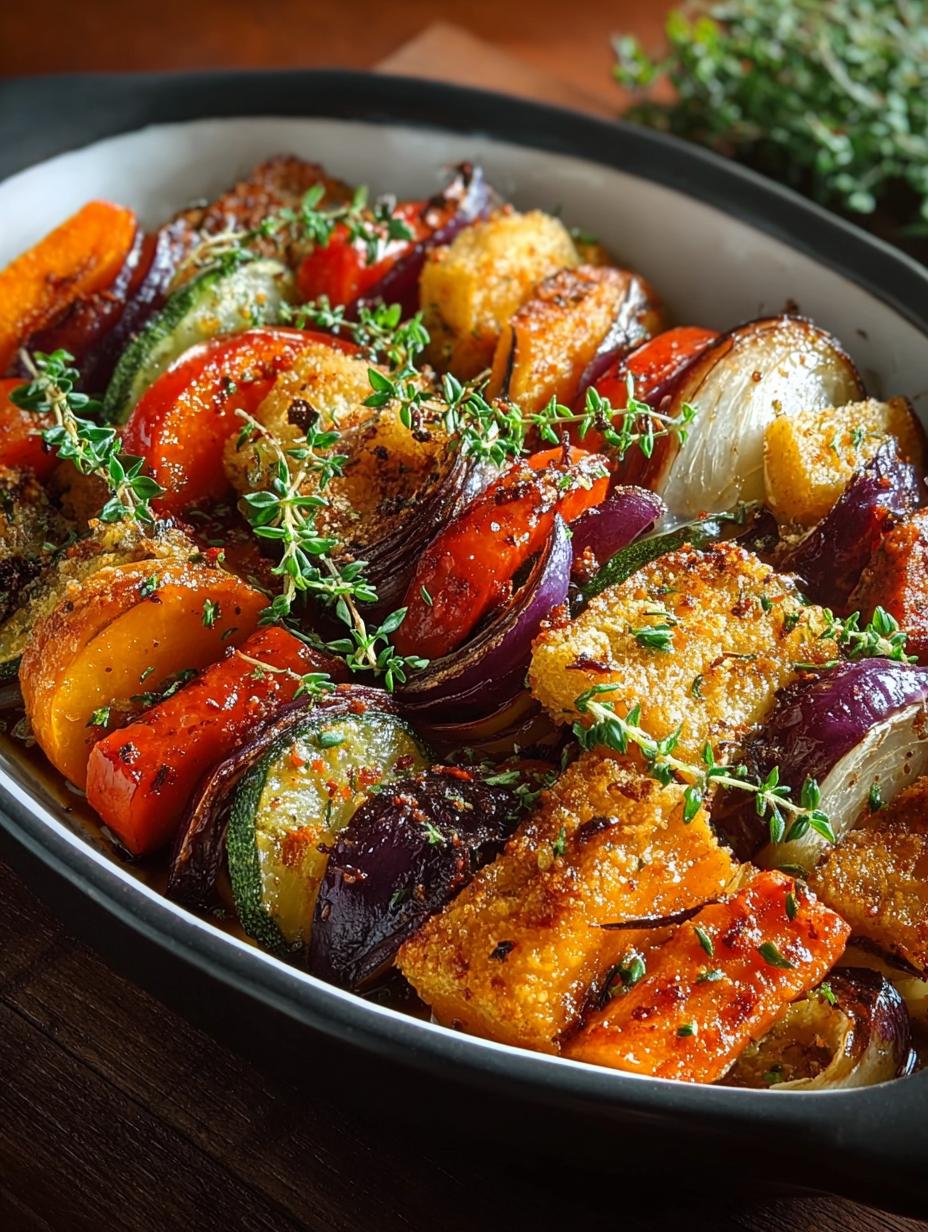 Autumn Rainbow Crispy Vegetable