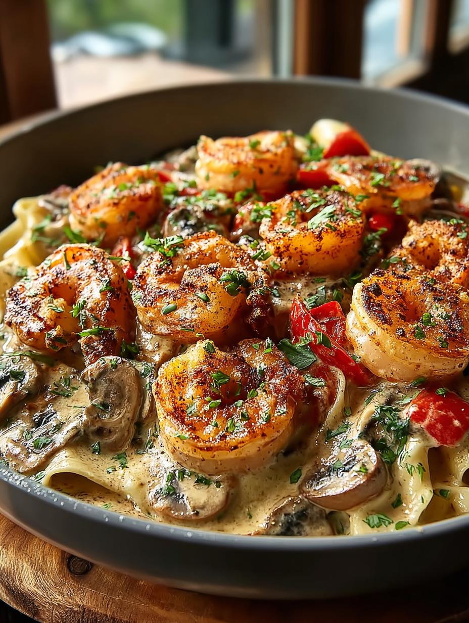 Blackened Shrimp Stroganoff: A Bold, Creamy Delight - Blackened Shrimp Stroganoff - additional detail