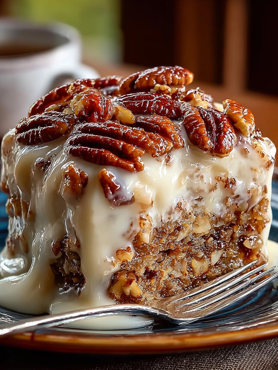 Butter Pecan Praline Poke