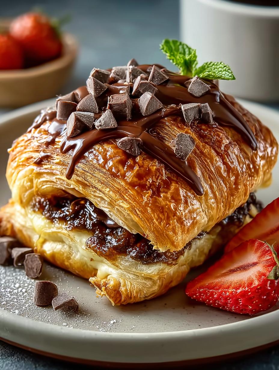 Indulge in 5-Star Chocolate Croissant Breakfast Bake - Chocolate Croissant Breakfast Bake - main visual representation