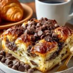 Chocolate Croissant Breakfast Bake