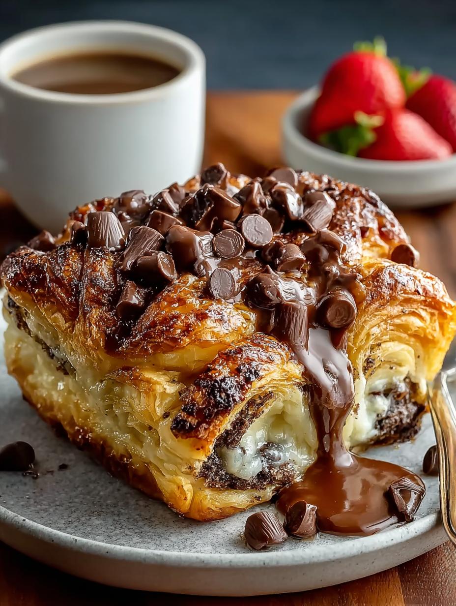 Indulge in 5-Star Chocolate Croissant Breakfast Bake - Chocolate Croissant Breakfast Bake - additional detail
