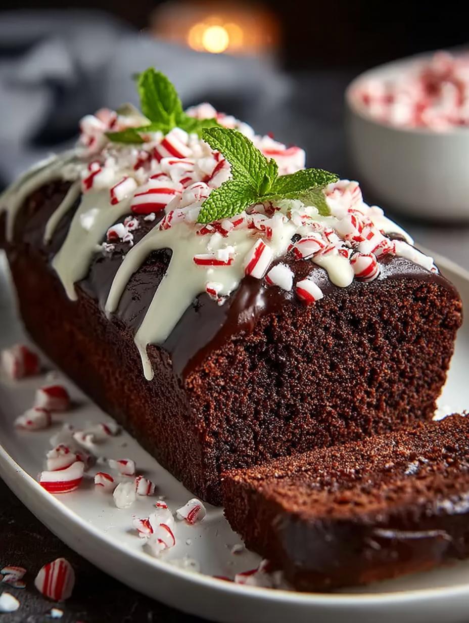 Chocolate Peppermint Loaf