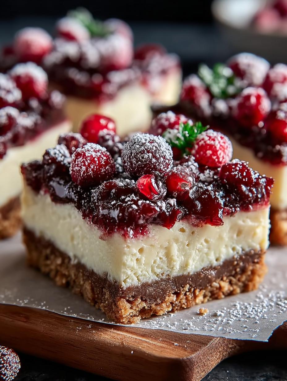 Delicious Christmas Cheesecake Bars for the Holidays - Christmas Cheesecake Bars - main visual representation