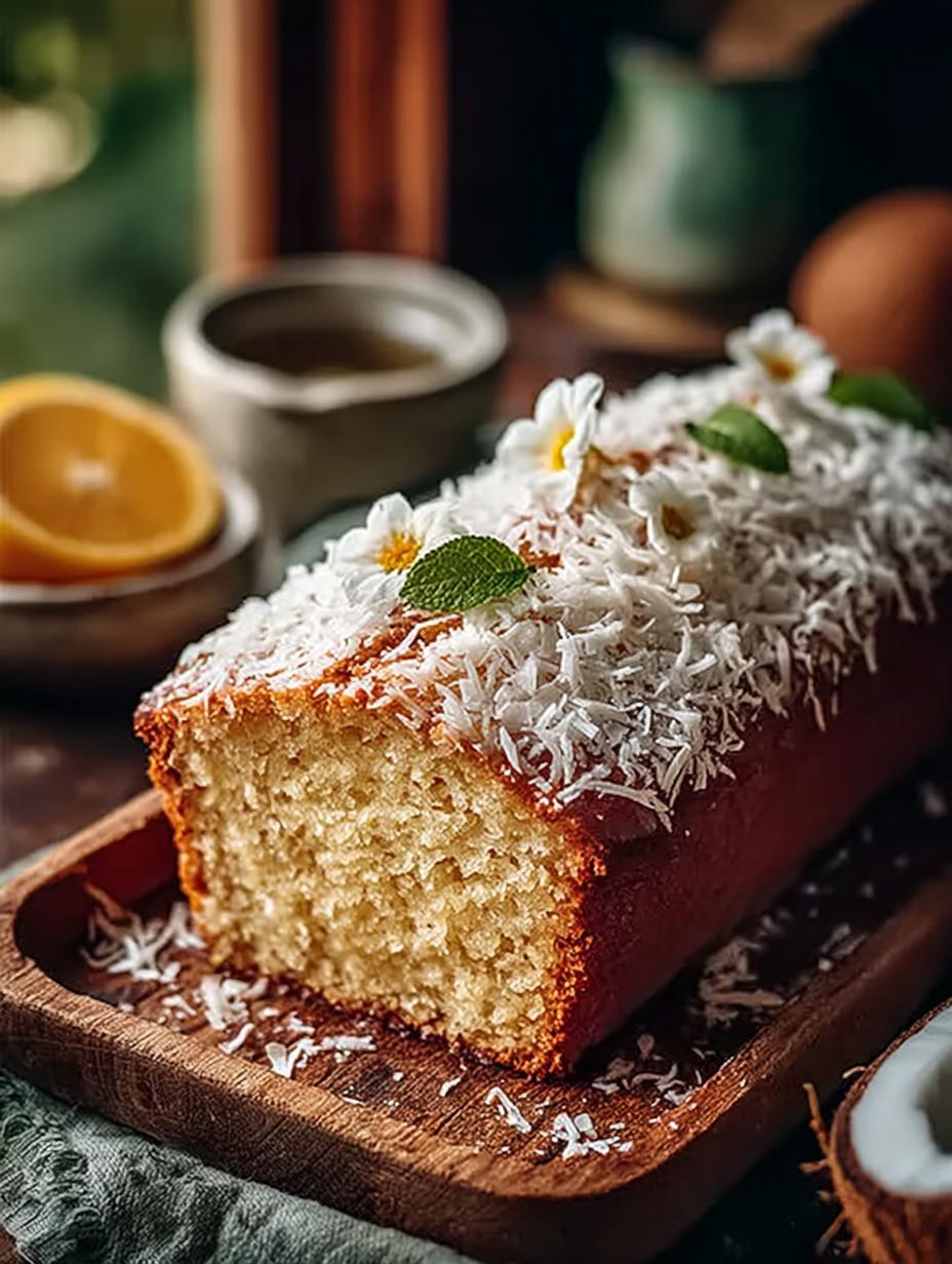 Delicious Coconut Loaf Cake: A Tropical Delight - Coconut Loaf Cake - main visual representation