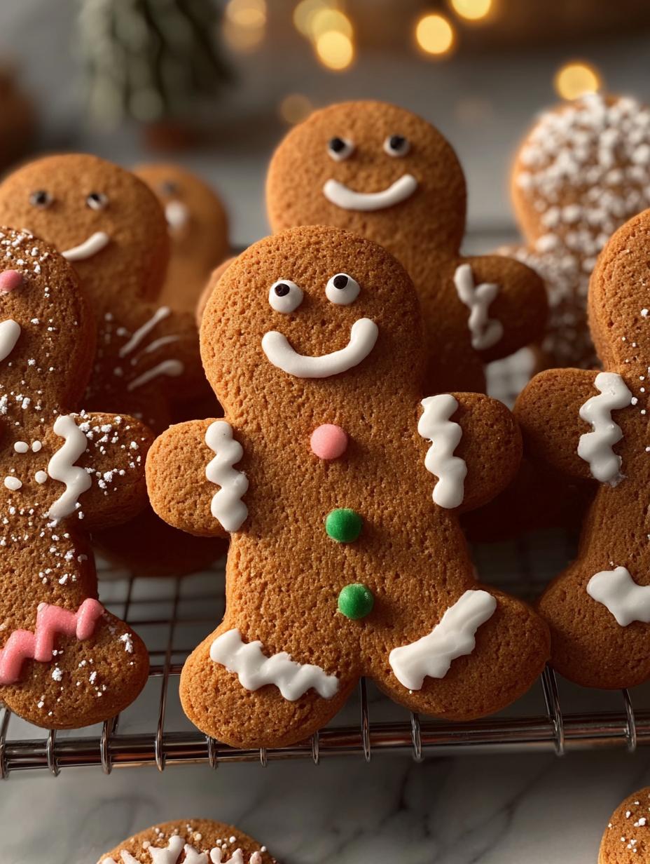 Delicious Gingerbread Man Cookies for the Holidays - Gingerbread Man Cookies - additional detail
