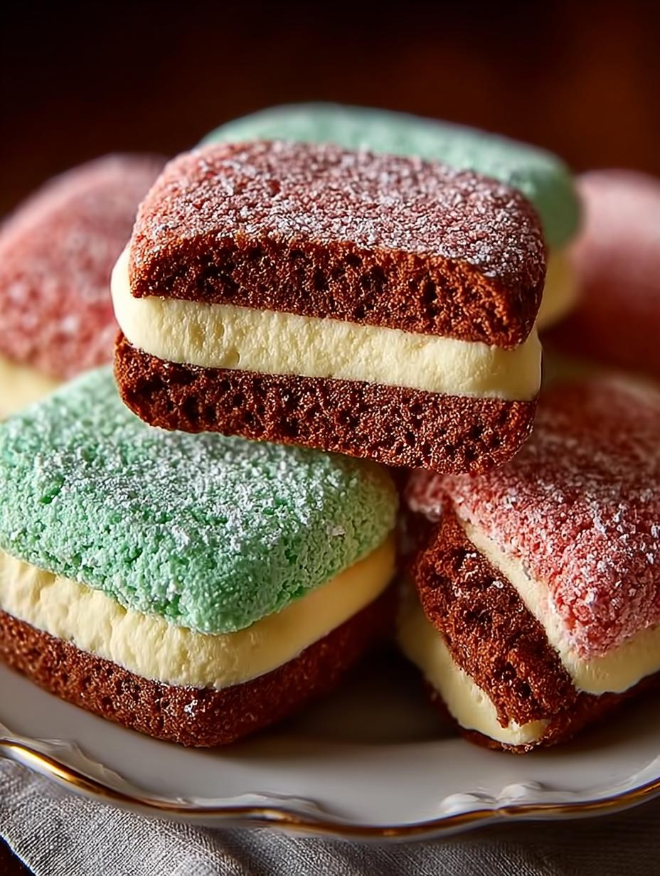 Delicious Italian Spumoni Cookies: 3 Layers of Joy - Italian Spumoni Cookies - main visual representation