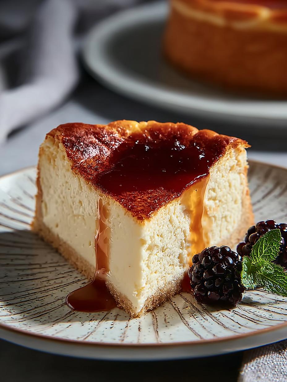 Indulge in London Fog Basque Cheesecake Bliss - London Fog Basque Cheesecake - main visual representation