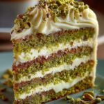 Luscious Pistachio Cream Cake