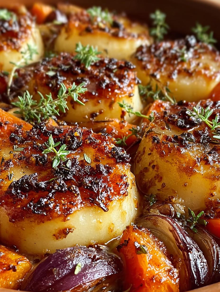 Maple Dijon Roasted Apples