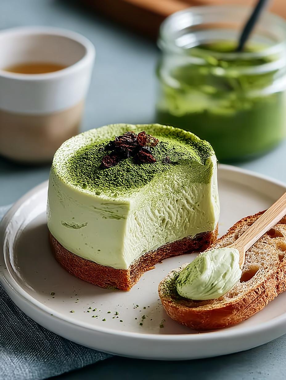 Delicious Matcha Cream Cheese for Perfect Snacks - Matcha Cream Cheese - additional detail