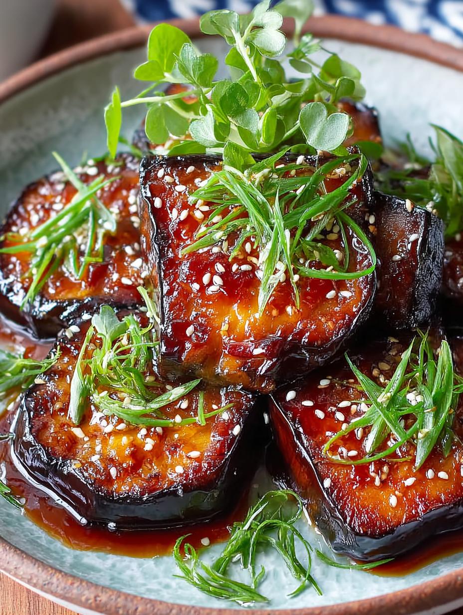 Miso Glazed Eggplant