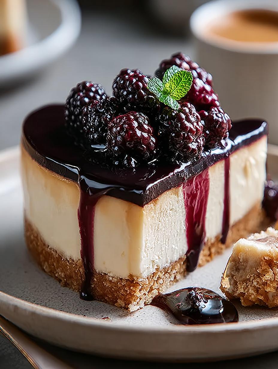 Mulberry Earl Grey Cheesecake